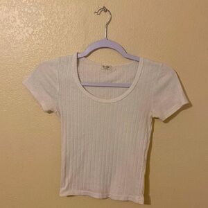 White baby tee from brandy
